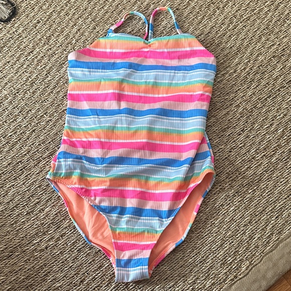 wonder nation Other - Colorful Rainbow Stripe One-Piece Swimsuit